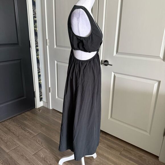 Rails Rizo Black Sleeveless A-line Midi Dress with Cut Outs Size M - Picture 5 of 7